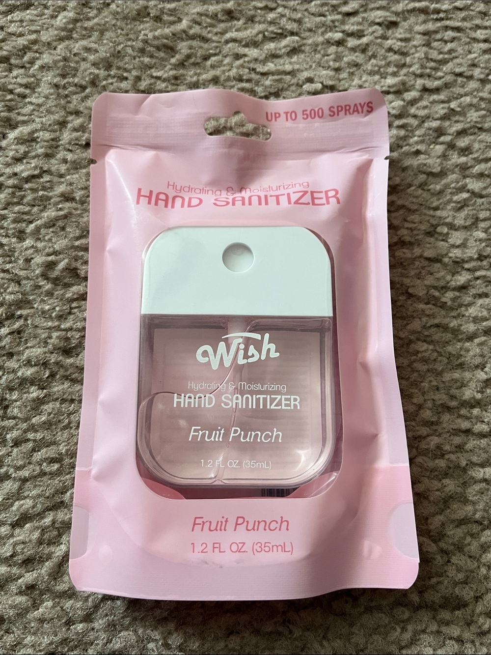 Wish Pink Fruit Punch Hydrating Hand Sanitizer Spray